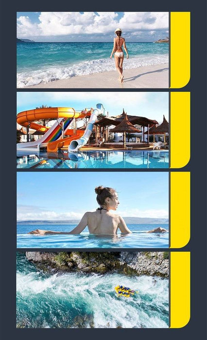 Baseus uniwersalny wodoodporny pokrowiec etui na telefon (max 7,2'') na basen nad wodę IPX8  żółty (ACFSD-DGY)