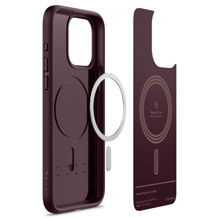 Etui iPhone 15 Pro Max Caseology Parallax Mag Magsafe Burgundy Case