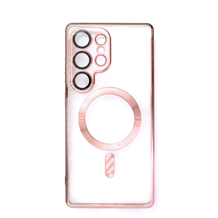 Etui Electroplated Case z MagSafe galwanizowane na iPhone 16e - różowe