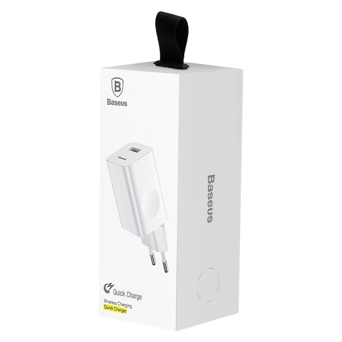 Ładowarka Baseus Charging Quick Charger CCALL-BX02 sieciowa USB-A 24W QC 3.0 - biała