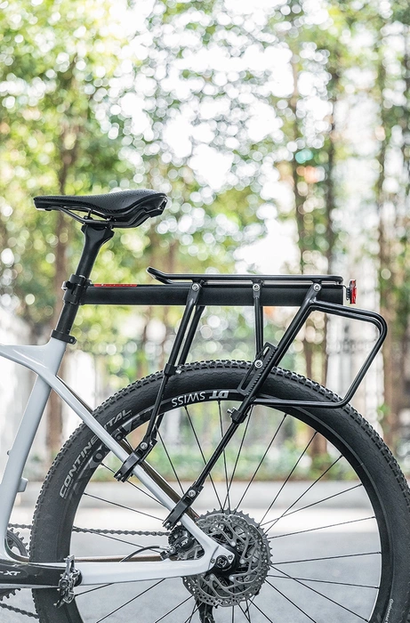 Bagażnik rowerowy Rockbros 33210004001 z półką - czarny