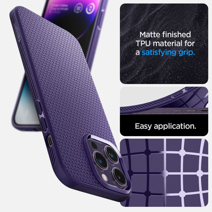 Etui Spigen Liquid Air iPhone 14 Pro Max Deep Purplecase