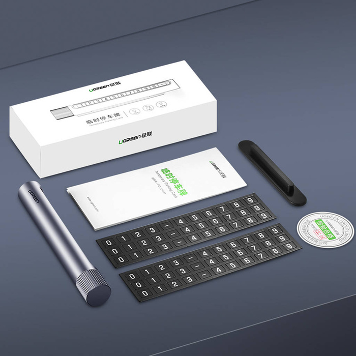 Tabliczka parkingowa do samochodu Ugreen LP151 - szara