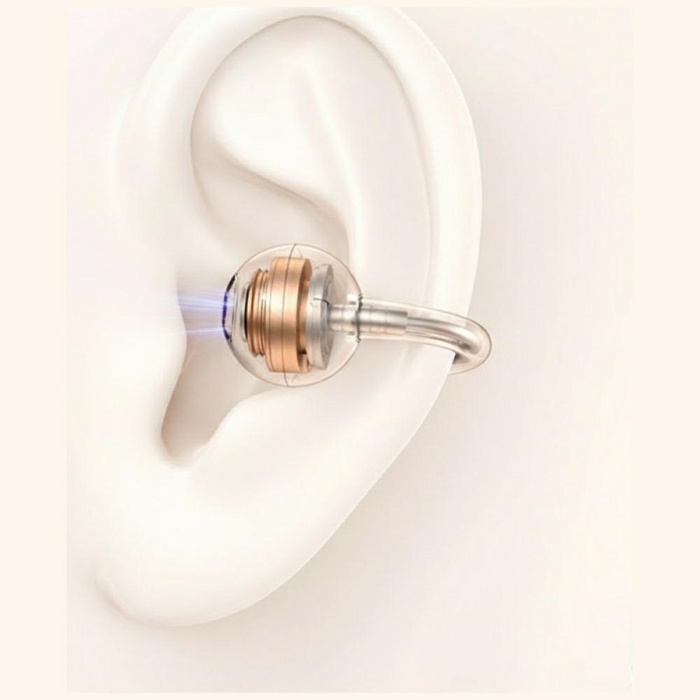 Słuchawki TWS USAMS R03 Echo Clip-on     Bluetooth 6.0 bezprzewodowe pomarańczowy