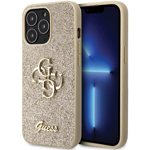 Etui Oryginalne Etui GUESS Hardcase GUHCP13XHG4SGD do iPhone 13 Pro Max (Fixed Glitter Big 4G / złoty) Case