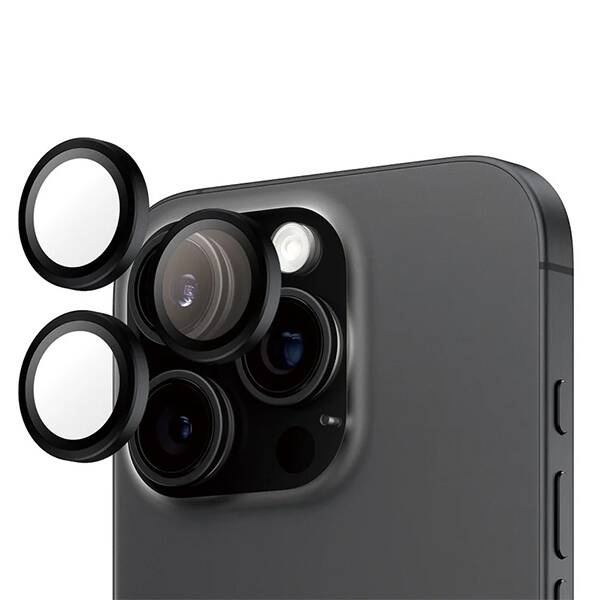 PanzerGlass Hoops Black Lens Protector iPhone 16 Pro 6.3" / 16 Pro Max 6.9" 1284