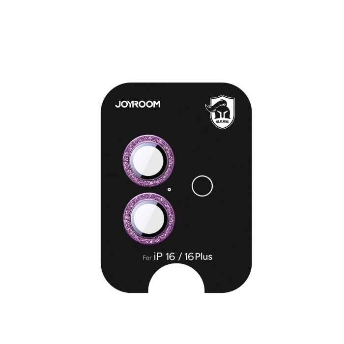 Szkło ochronne Joyroom JR-MSF0302 na obiektywy iPhone 16/16 Plus - różowe