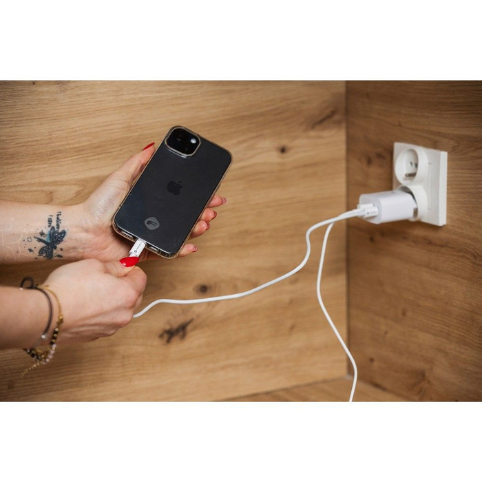 Kabel USB C do USB C Forcell F-Energy QC4.0 PD 3A 60W 1 m C338 biały