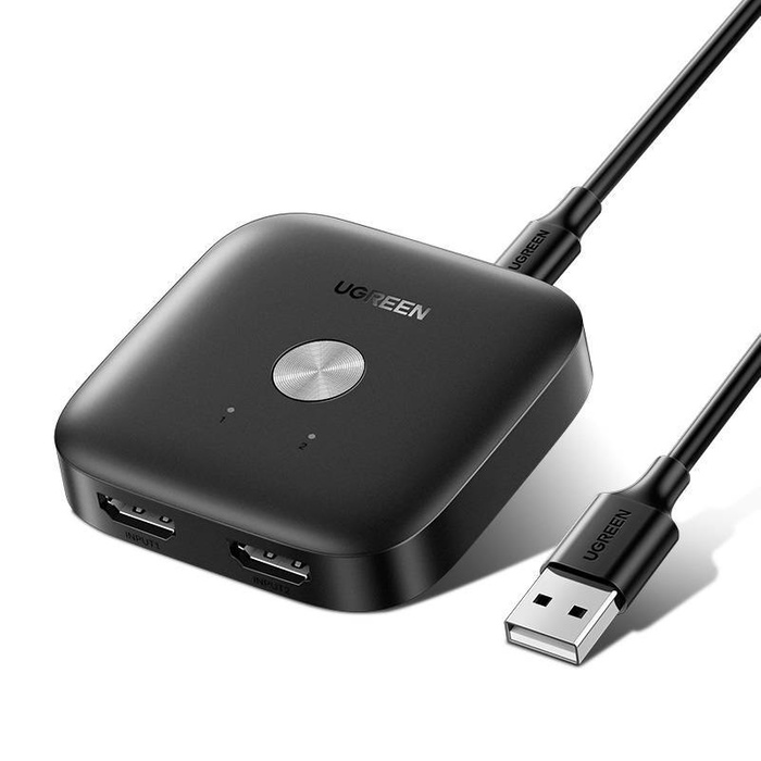Przełącznik Switch UGREEN CM333 2w1 HDMI 2.0 4K (czarny)