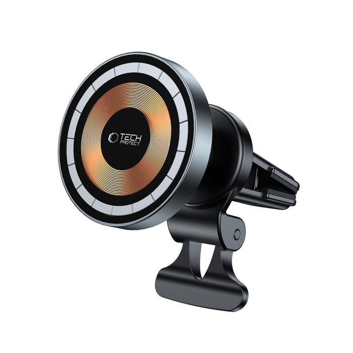 UCHWYT TECH-PROTECT MM15W-V5 MAGNETIC MAGSAFE VENT CAR MOUNT WIRELESS CHARGER 15W BLACK