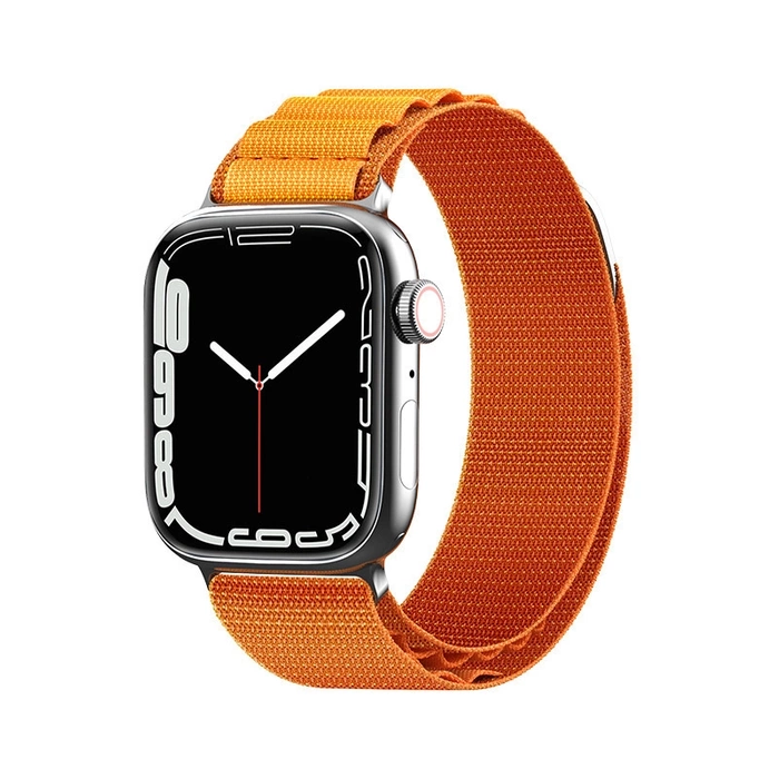 Pasek ze stalową sprzączką Alpine do Apple Watch 42 / 44 / 45 / 49mm - pomarańczowy