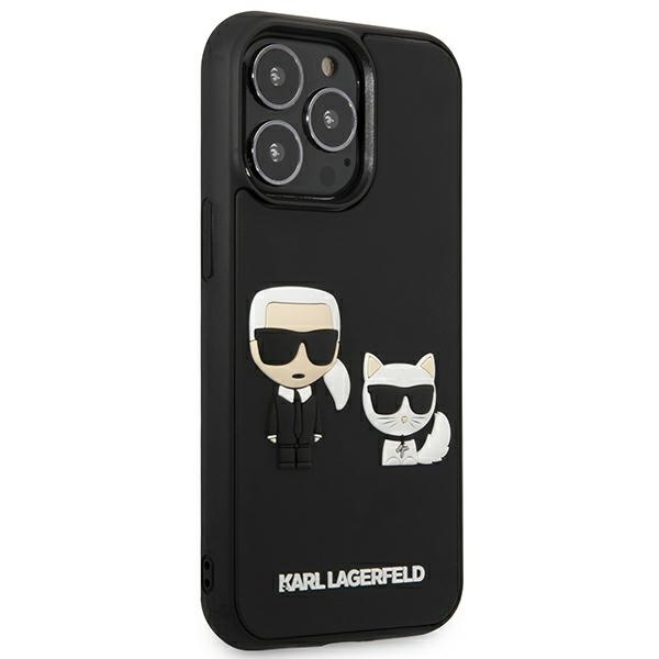 Etui KARL LAGERFELD Apple iPhone 13 Pro Karl&Choupette Ikonik 3D Czarny Hardcase