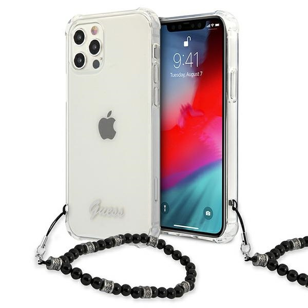 Etui GUESS Apple iPhone 12 Pro Max Black Pearl Bezbarwny Hardcase