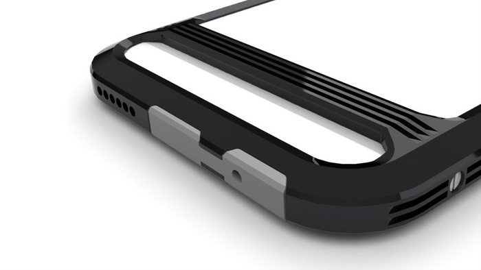 Etui LJY Assem X iPhone 6 6S Aluminium Bumper Ramka Czarny