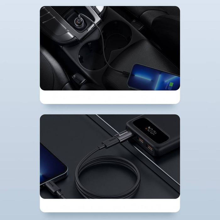 Baseus Ingenuity Series Mini adapter USB 3.1 OTG do USB Typ C niebieski (ZJJQ000103)