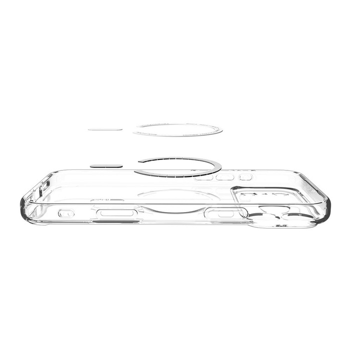 ETUI SPIGEN IPHONE 17 PRO MAX ULTRA HYBRID MAG MAGSAFE CLEAR/GRAPHITE