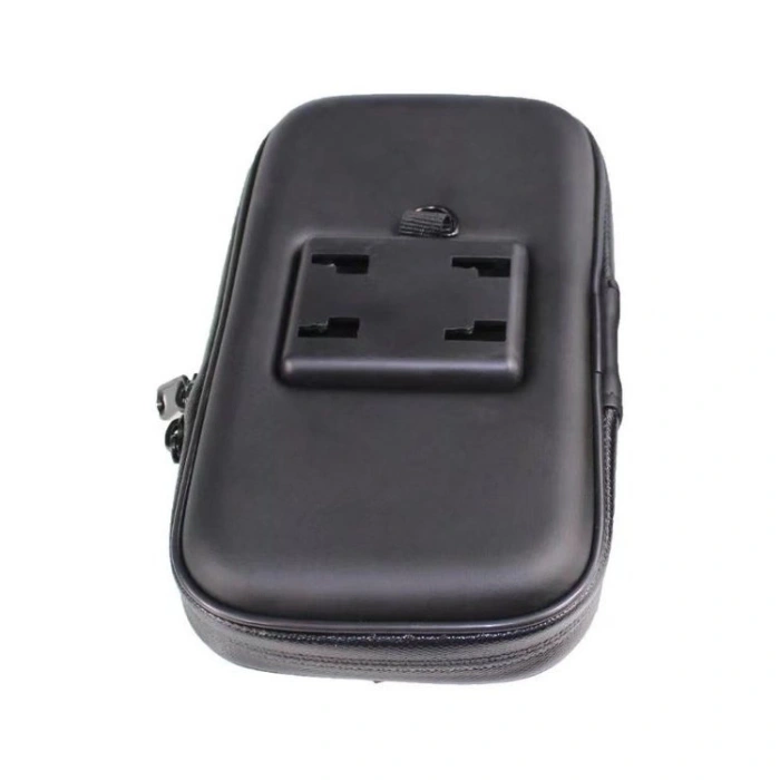 Rowerowy wodoodporny motocyklowy uchwyt torba sakwa na telefon na kierownicę XL (max wymiar telefonu: 165 mm x 80 mm) czarny (bez mocowania do kierownicy)