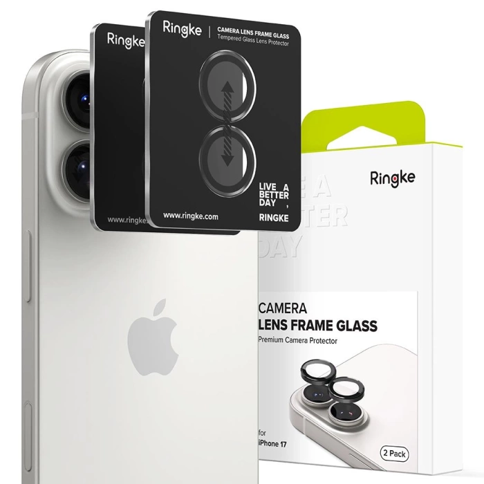 OSŁONA APARATU RINGKE CAMERA FRAME PROTECTOR 2-PACK IPHONE 17 BLACK