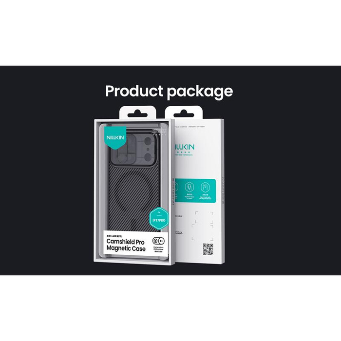 NILLKIN CAMSHIELD PRO MAGNETIC IPHONE 17 PRO PRZEŹROCZYSTY CZARNY