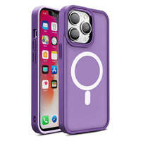 Etui Magnetyczne etui Color Matte Case do iPhone 15 Plus - fioletowe Case