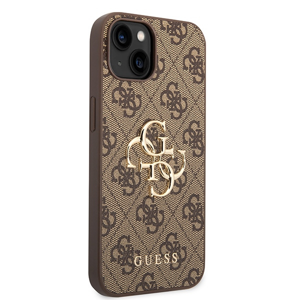 Etui Guess GUHCP15M4GMGBR iPhone 15 Plus 6.7" brązowy/brown hardcase 4G Big Metal Logo Case