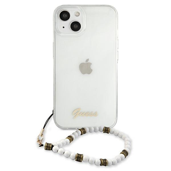 Etui GUESS Apple iPhone 13 Mini White Pearl Bezbarwny Hardcase
