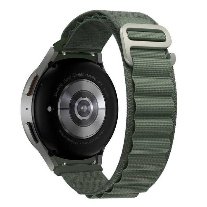Pasek Tech-Protect Nylon Pro Samsung Galaxy Watch 4 / 5 / 5 Pro (40 / 42 / 44 / 45 / 46 Mm) Military Green