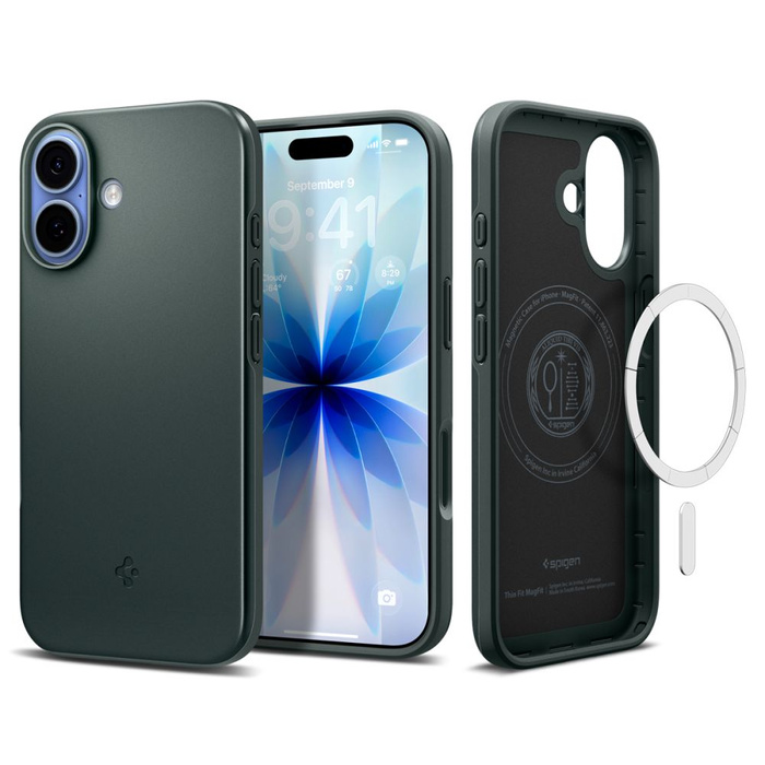 ETUI SPIGEN IPHONE 17 THIN FIT MAG MAGSAFE ABYSS GREEN
