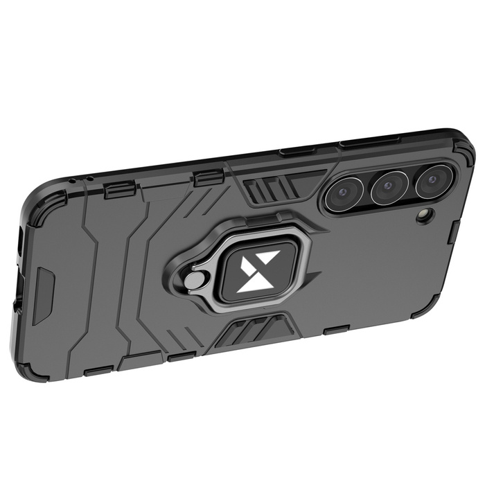 Wozinsky Ring Armor etui Samsung Galaxy S23+ pancerny pokrowiec uchwyt magnetyczny ring czarne
