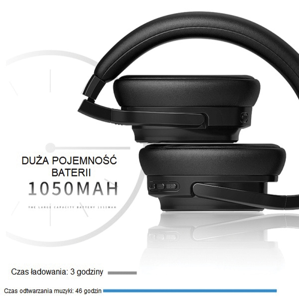 Słuchawki AWEI Bluetooth A950BL ANC Nauszne Czarny