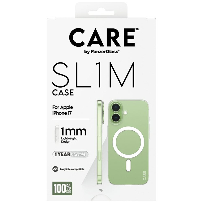 Etui CARE by PanzerGlass SL1M MagSafe do iPhone 17 przezroczysty