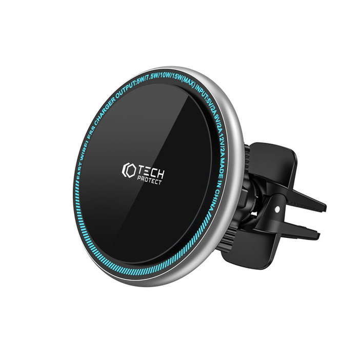 UCHWYT TECH-PROTECT A2 MAGNETIC MAGSAFE VENT CAR WIRELESS CHARGER 15W BLACK