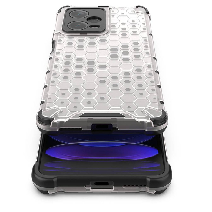 Etui Honeycomb etui do Xiaomi Redmi Note 12 Pro+ pancerny hybrydowy pokrowiec czarne Case