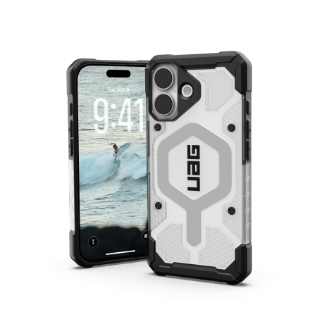 UAG Pathfinder Clear MagSafe - etui do iPhone 17 kompatybilne z MagSafe (ice/silver)