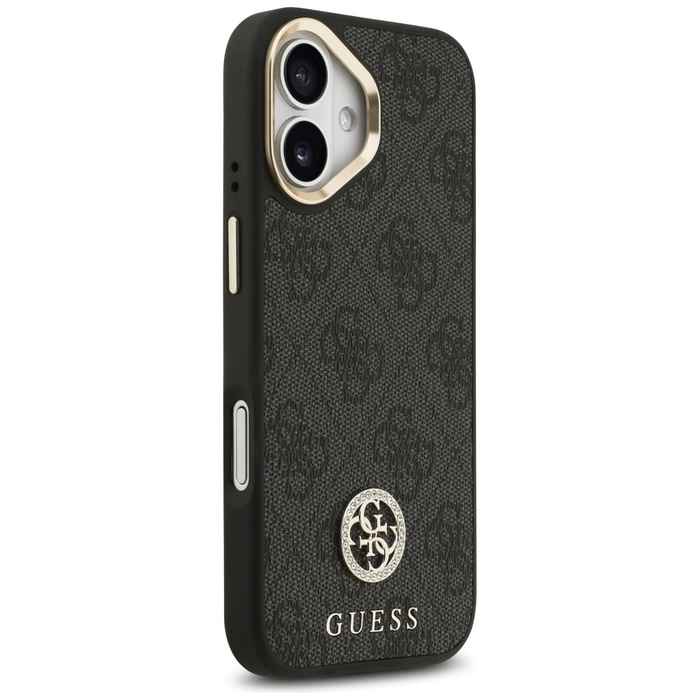 Etui Guess 4G Strass Logo MagSafe do     iPhone 17 czarny