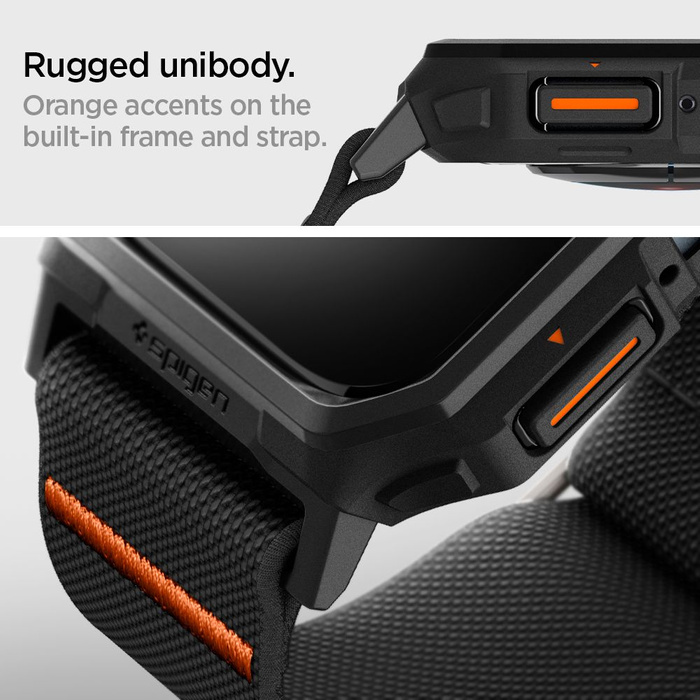 Etui SPIGEN LITE FIT ”PRO” APPLE WATCH 4 / 5 / 6 / 7 / 8 / 9 / SE (44 / 45 MM) MATTE BLACK