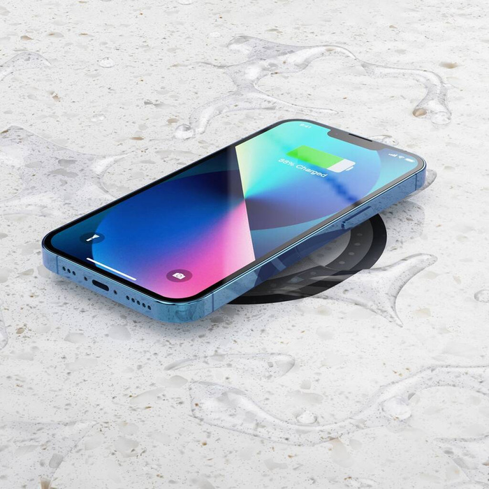 [PO ZWROCIE] Choetech podblatowa ładowarka indukcyjna 10W + ładowarka EU z kablem zasilającym czarna (T590-F)