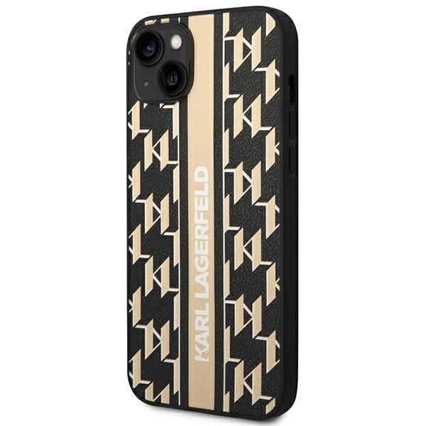 Etui KARL LAGERFELD Apple iPhone 14 Plus Monogram Stripe Brązowy Hardcase