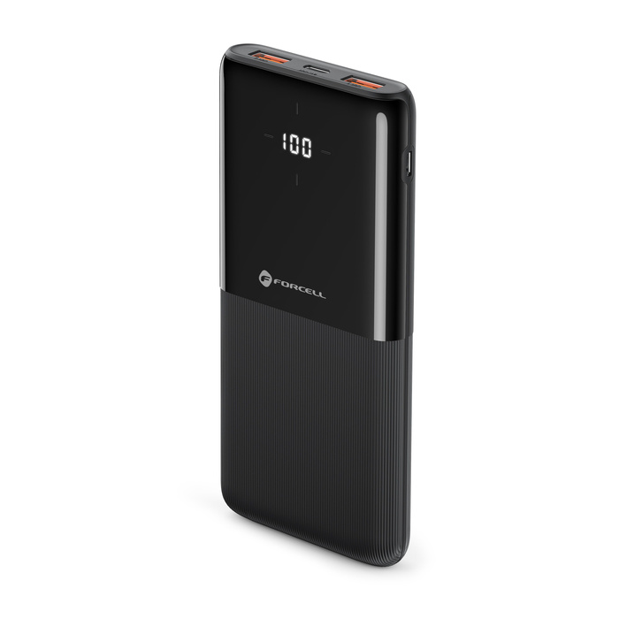Powerbank Forcell F-Energy P10k1 PD QC3.0 3A 20W 10000 mAh czarny