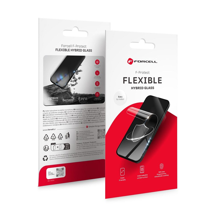 Szkło hybrydowe do iPhone 17 PRO MAX Forcell Flexible 5D czarne