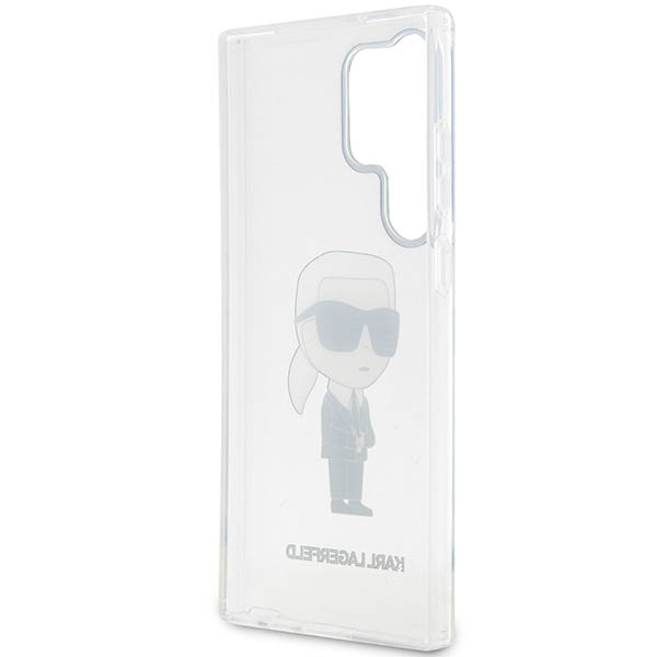 Etui Karl Lagerfeld Klhcs23lhniktct S23 Ultra S918 Transparent Hardcase Ikonik Karl Lagerfeld Case