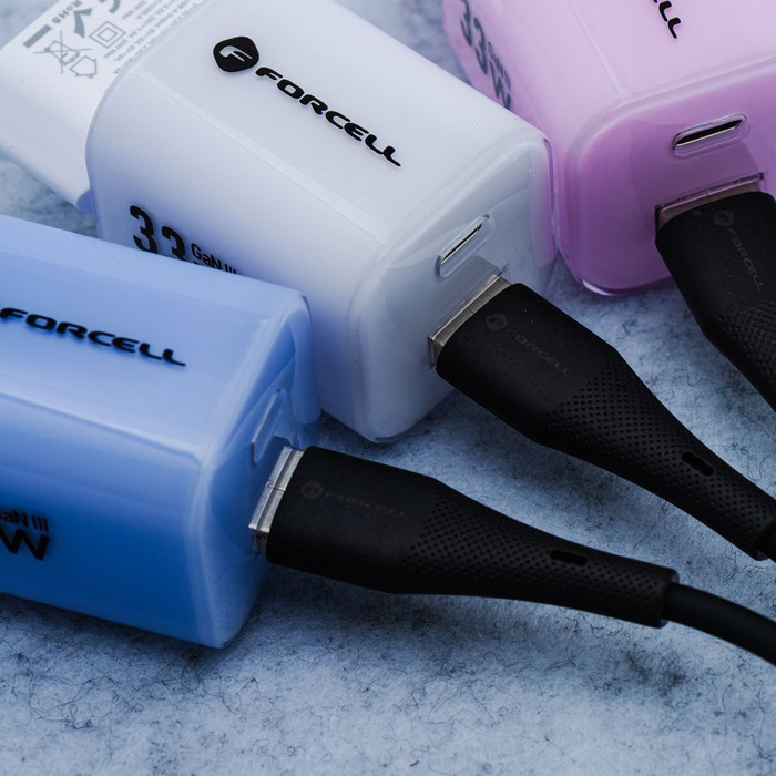 Kabel USB C do Lightning Forcell F-Energy PD 3A 27W Silicone 1 m C346 czarny