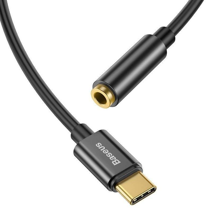 Przejściówka BASEUS Adapter Audio USB-C Mini Jack 3,5mm L54 Czarny