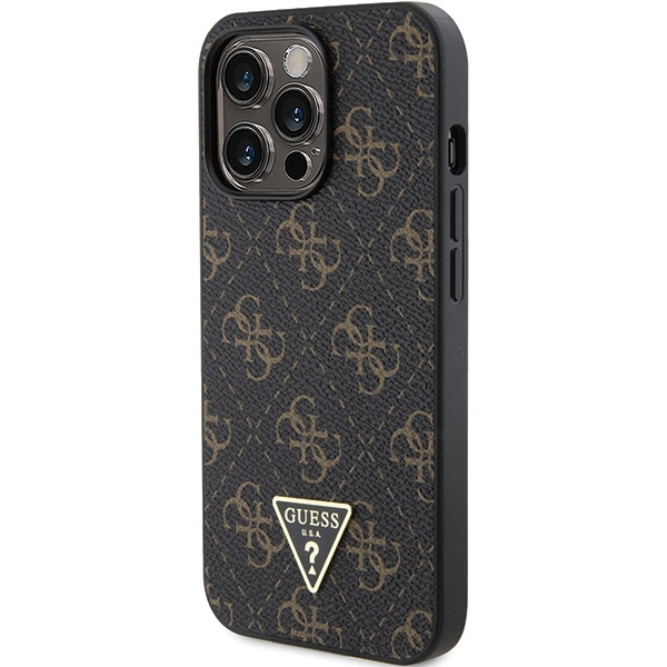 Etui Guess GUHCP13XPG4GPK iPhone 13 Pro Max 6.7" czarny/black hardcase 4G Triangle Metal Logo Case