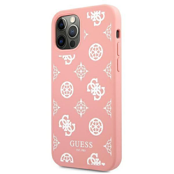 Etui GUESS Apple iPhone 12 Pro Max Peony Collection Różowy Hardcase