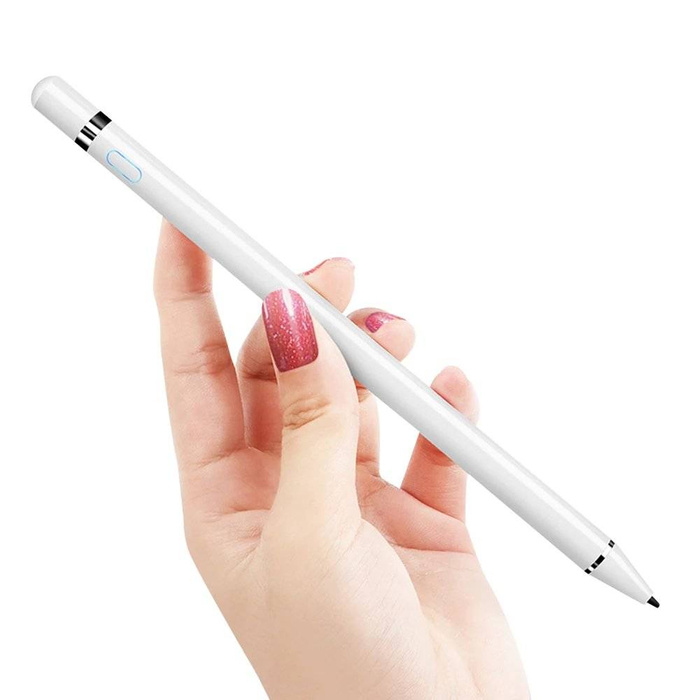 Cartinoe pojemnościowy rysik stylus pen do iPad z cienką końcówką 1,5 mm biały