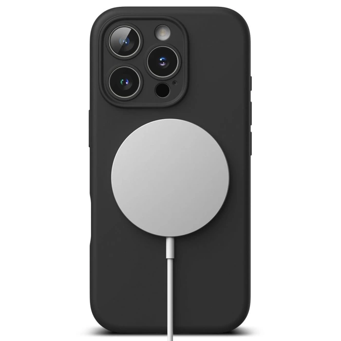 Etui RINGKE SILICONE MAGNETIC MAGSAFE IPHONE 16 PRO BLACK