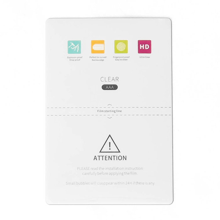 50 szt. Folia Hydrożelowa samoregenerująca do wycinania ploterem (18cm x 12cm)