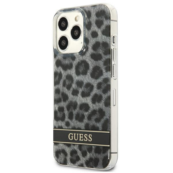 Etui GUESS Apple iPhone 13 13 Pro Leopard Szary Hardcase