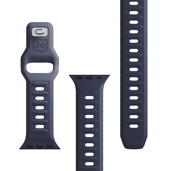 3MK Silicone Watch Strap szary/grey dla Apple Watch 38/40/41mm